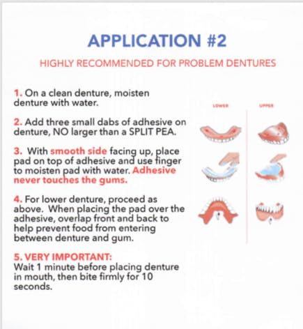 Adhesive Free Denture Pads 30 Pack C295