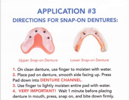 Adhesive Free Denture Pads 30 Pack C295