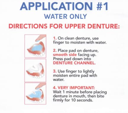 Adhesive Free Denture Pads 30 Pack C295