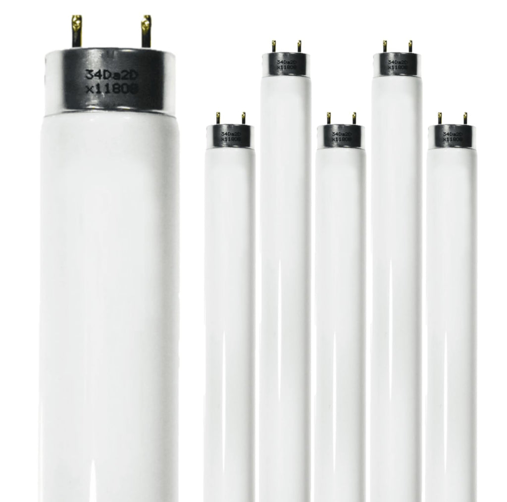 24 Inch T8 Fluorescent Tube Light Bulb 17W 4100K Cool White 2800 Lumen G13 Bi-Pin Base Pack of 6 I235