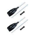 2pcs Aluminum Alloy Kayak Paddle Adjustable Telescopic Shaft Y60739