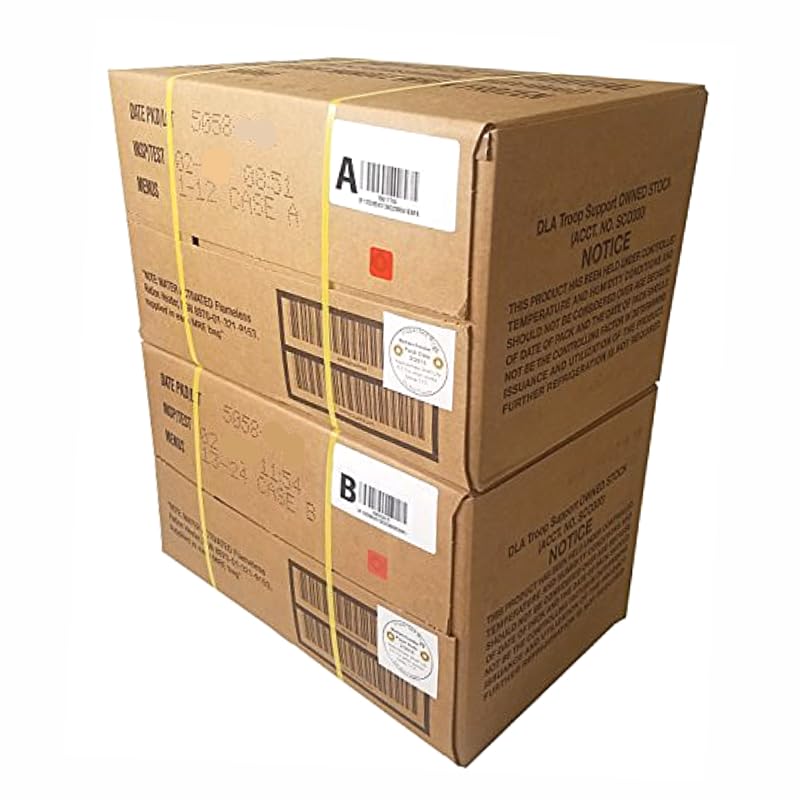 MRE Meals Ready to Eat A and B Bundle Cases Emergency Food H6797