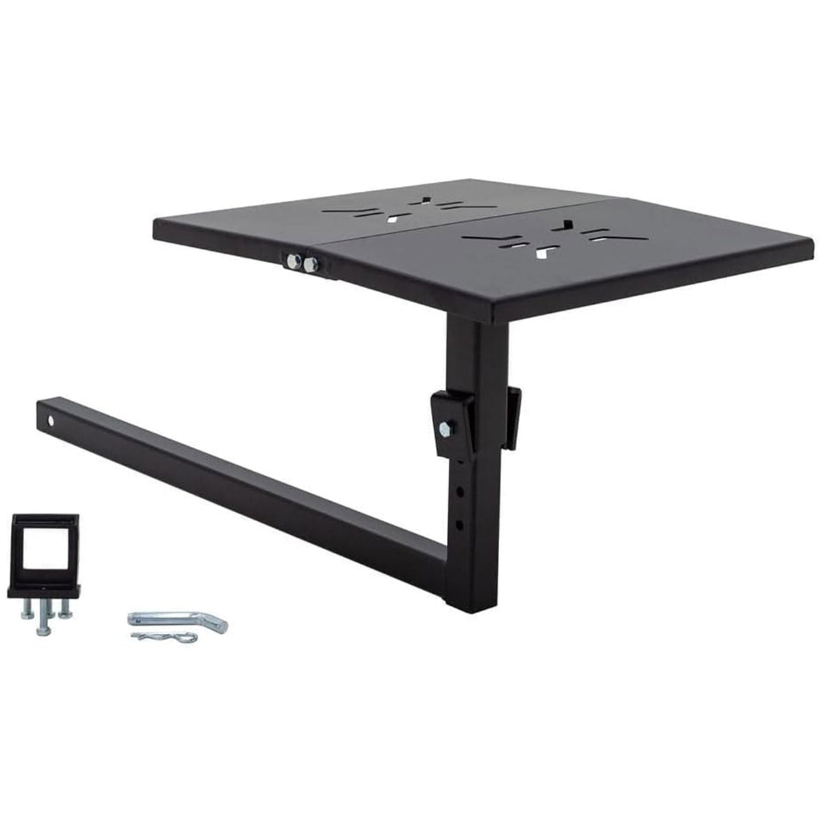 Folding Hitch-Mounted Steel Work Bench P670