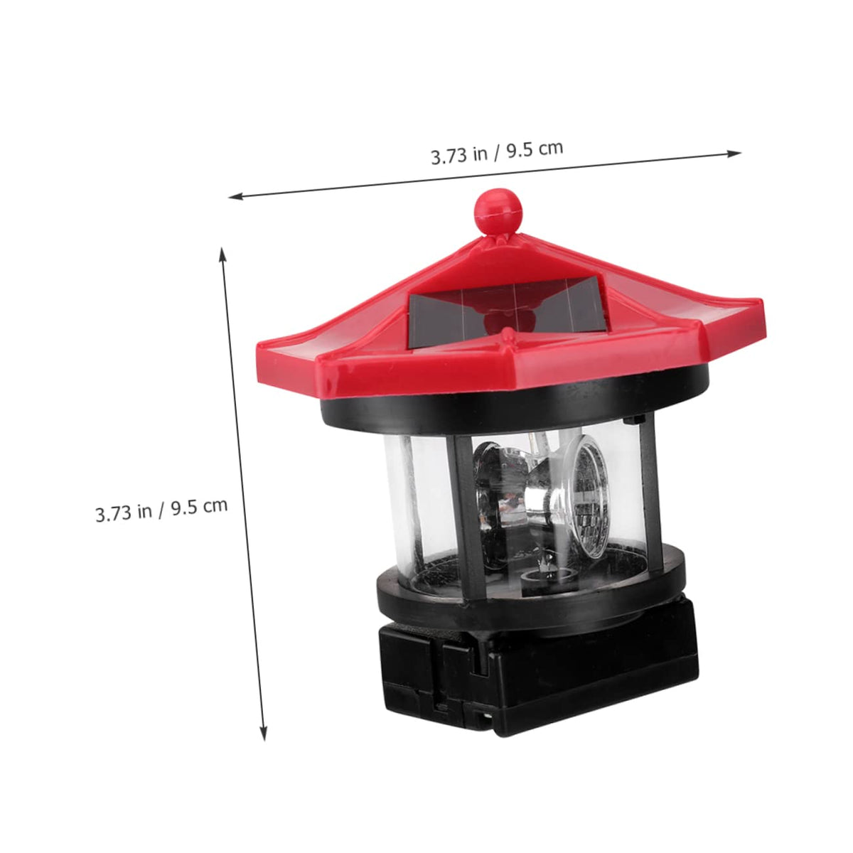2pcs Solar Powered Rotatable Lighthouse Light A135948