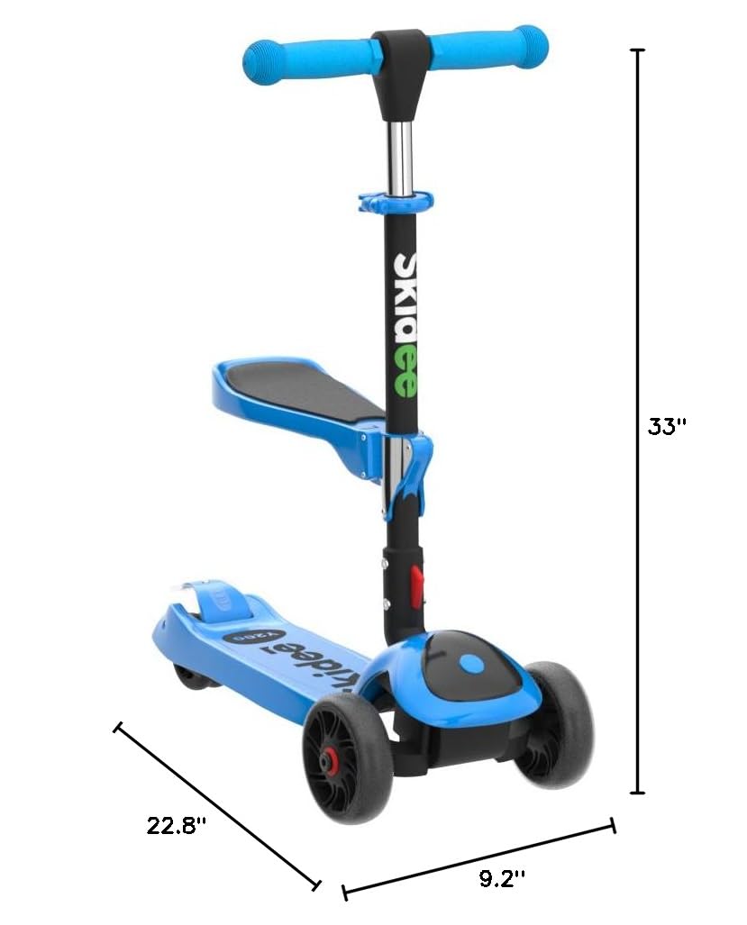 Foldable 3 Wheel Kick Scooter with Removable Seat E368