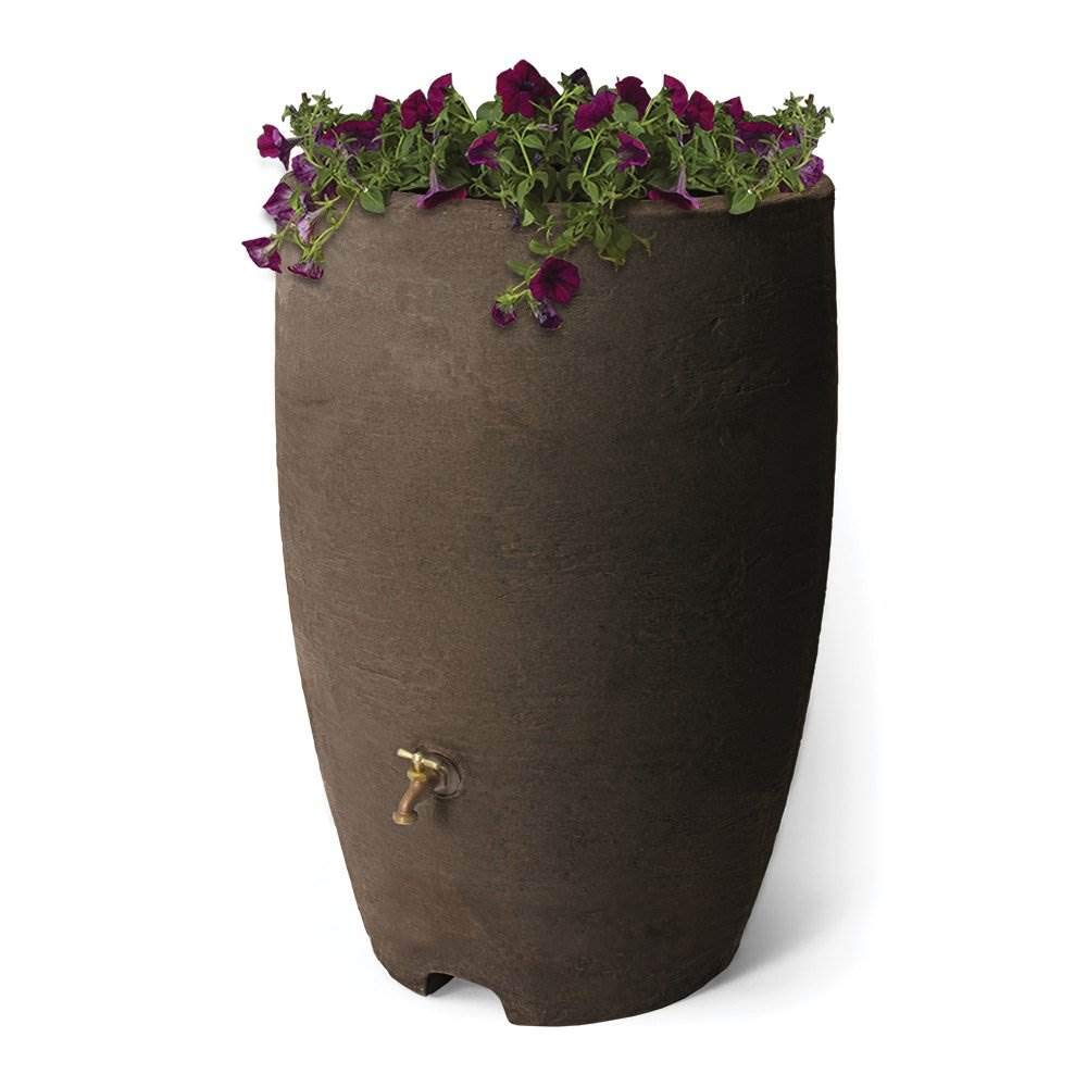 50 Gallon Plastic Rain Barrel with Brass Spigot L63458