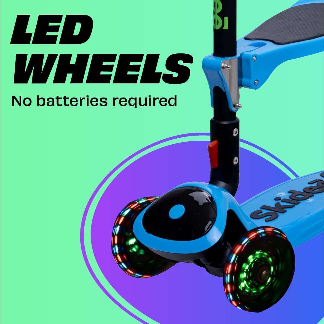 Foldable 3 Wheel Kick Scooter with Removable Seat E368