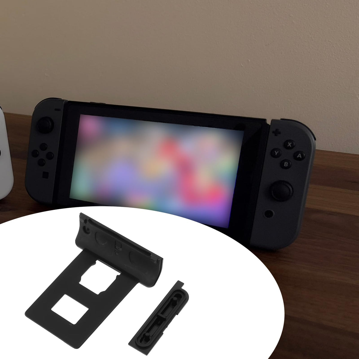 Black Game Console Power Volume Button Card Slot Cover X19669