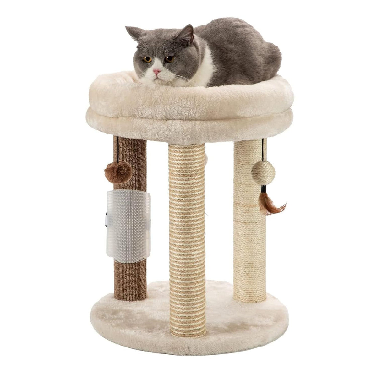 Small Cat Tree with Scratching Post and Soft Bed X8632