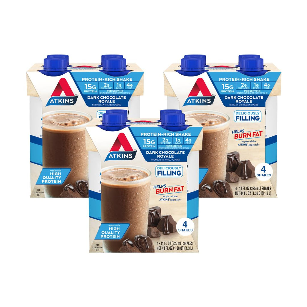 Dark Chocolate Mocha Latte Protein Shake, 15g Protein, 4g Net Carb, 1g Sugar O1984
