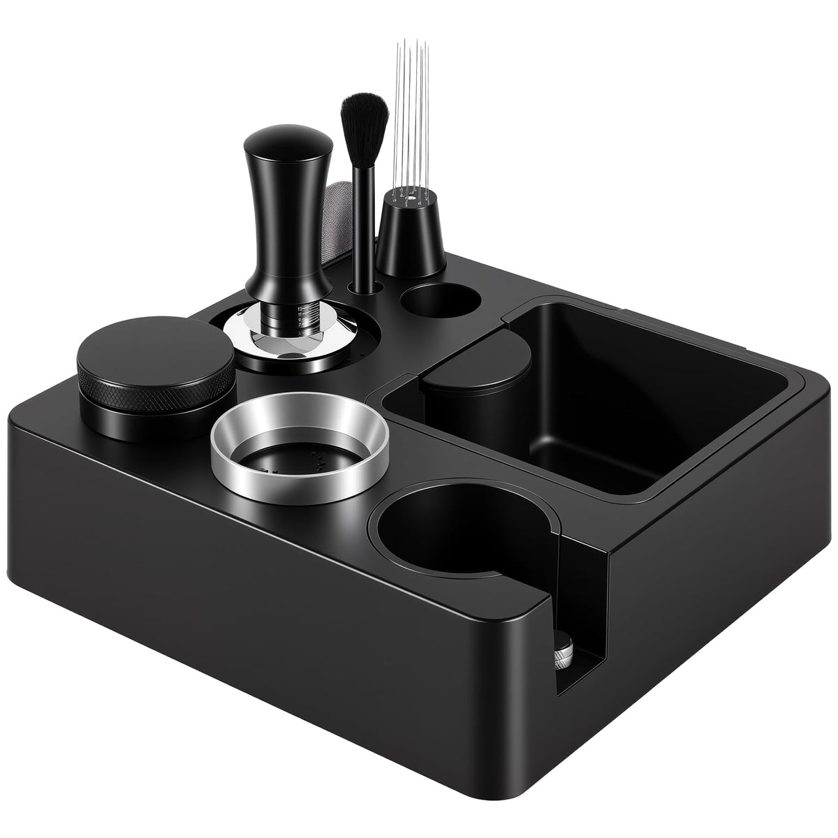 51mm Espresso Accessories Kit, Tamping Station, Knock Box, Tamper L674