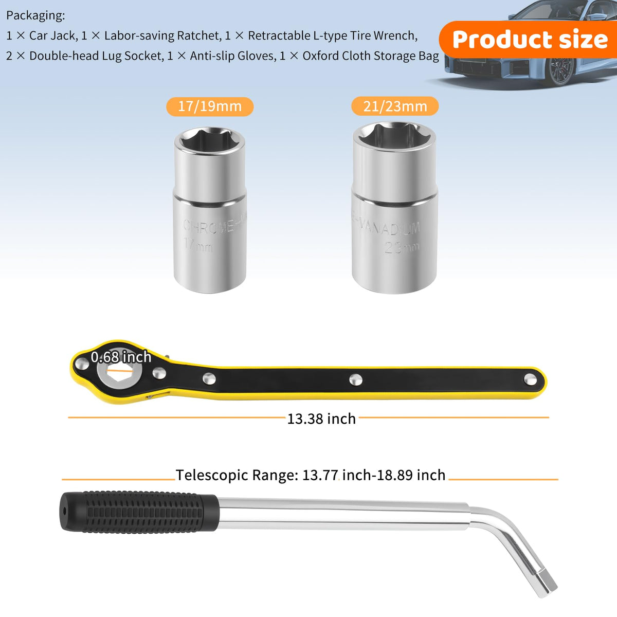 Heavy Duty Scissor Jacks Car Set P156