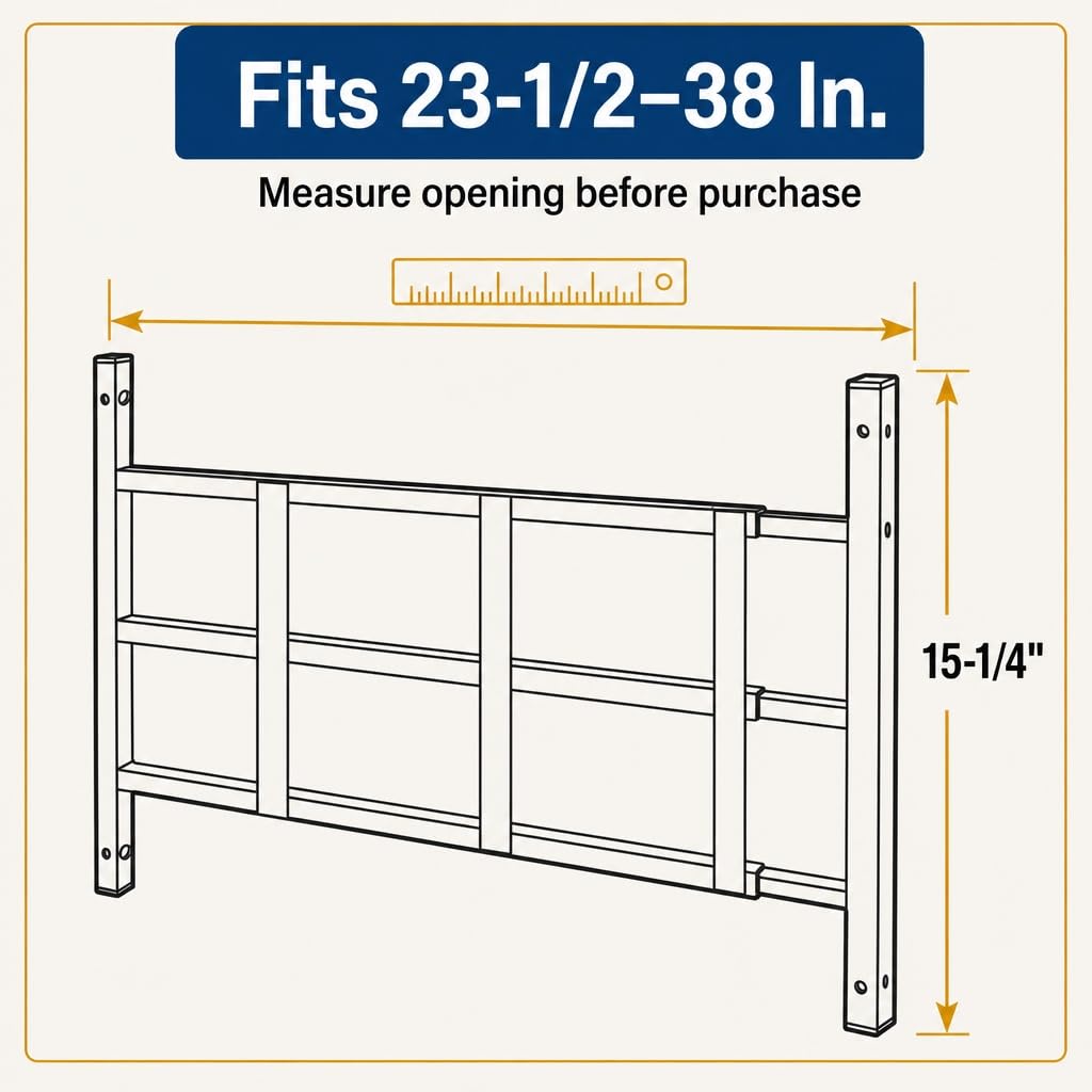 Black Carbon Steel 3-Bar Window Grill S1079