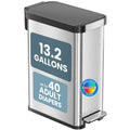 13 Gallon Stainless Steel Diaper Pail K4968