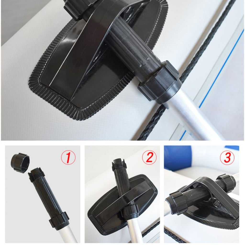 2pcs Aluminum Alloy Kayak Paddle Adjustable Telescopic Shaft Y60739