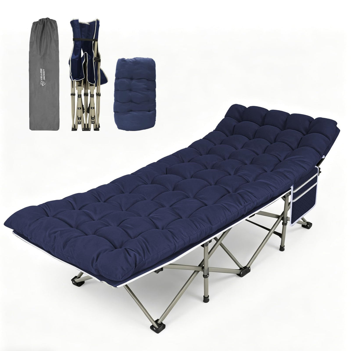 Folding Camping Cot Bed 32" Wide Oxford F764697