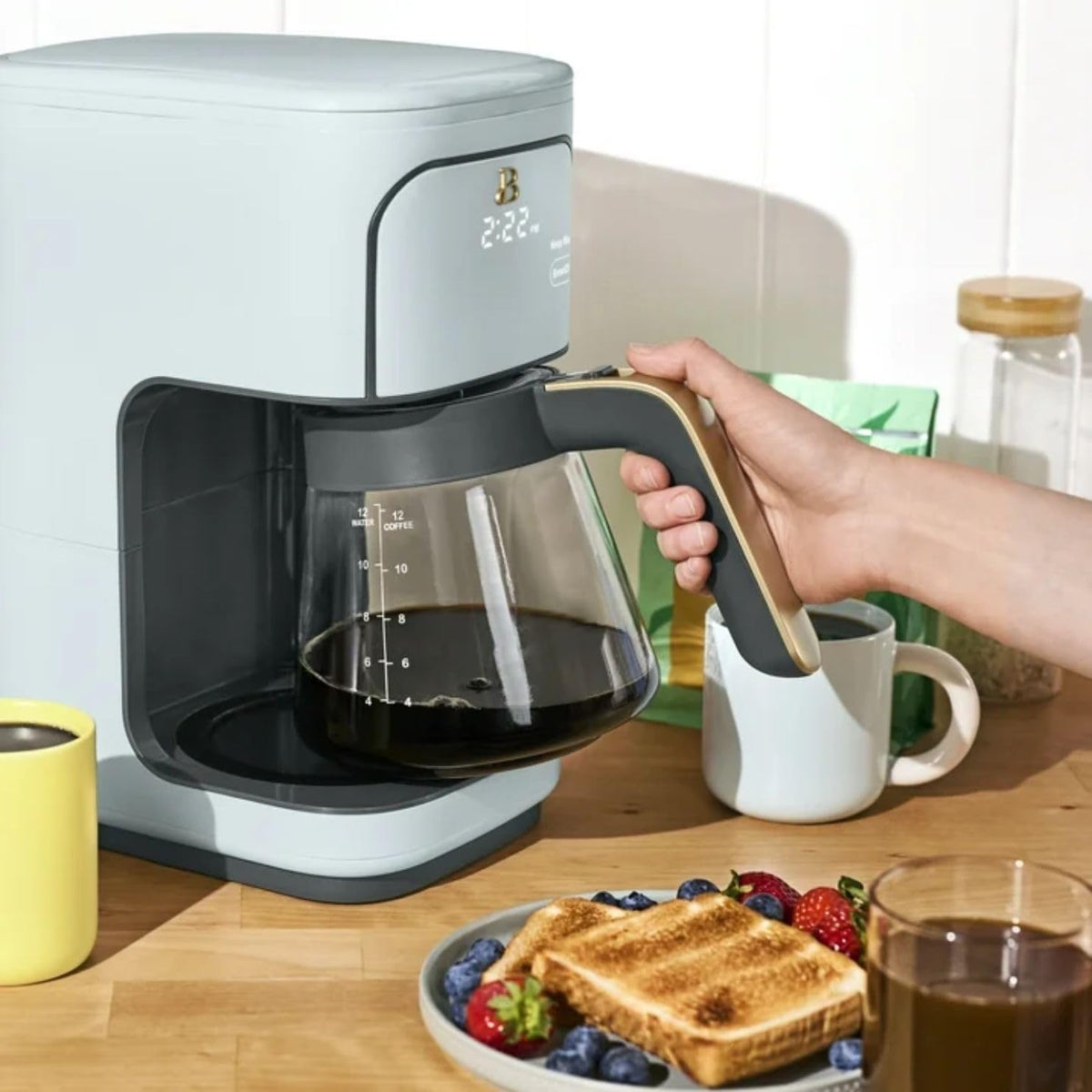 12-Cup Programmable Drip Coffee Maker with 24h Timer W1042
