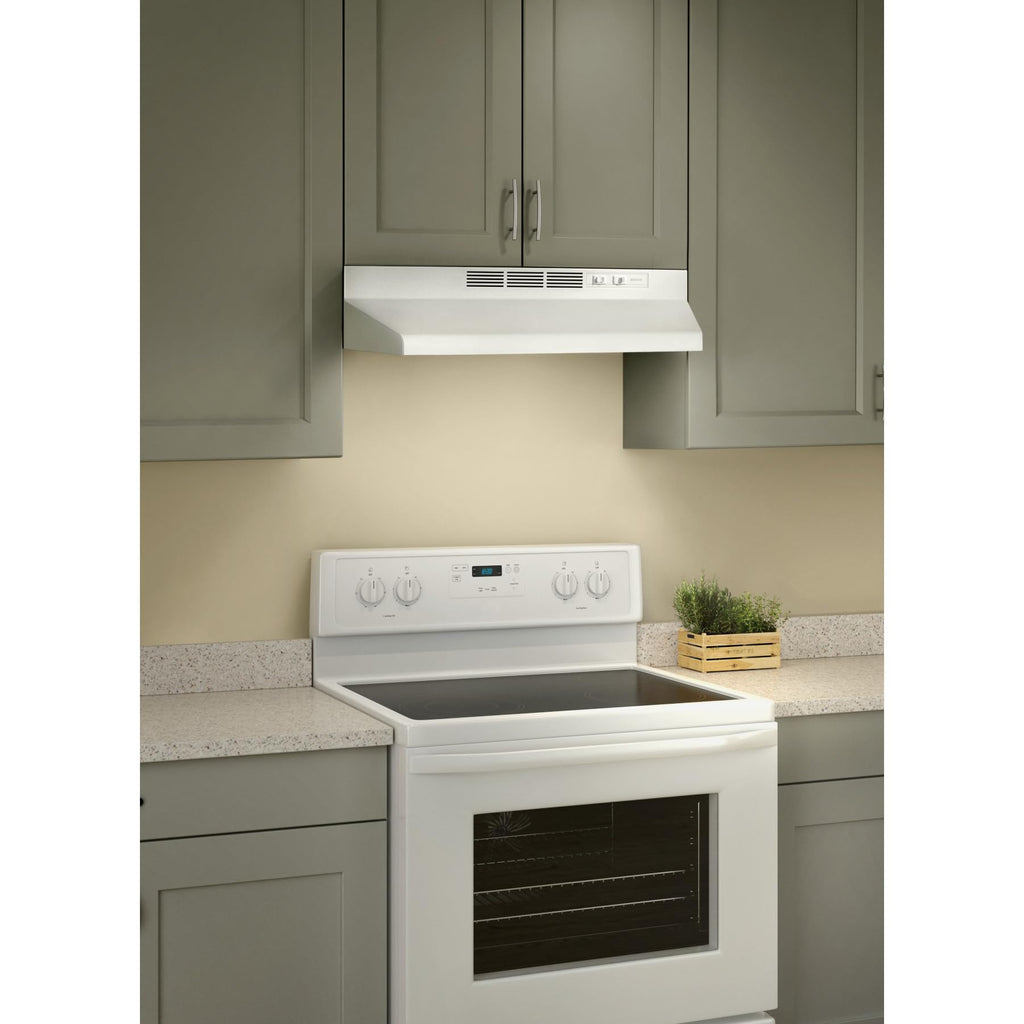 Ductless Range Hood with Lights, 30-Inch, White F282279