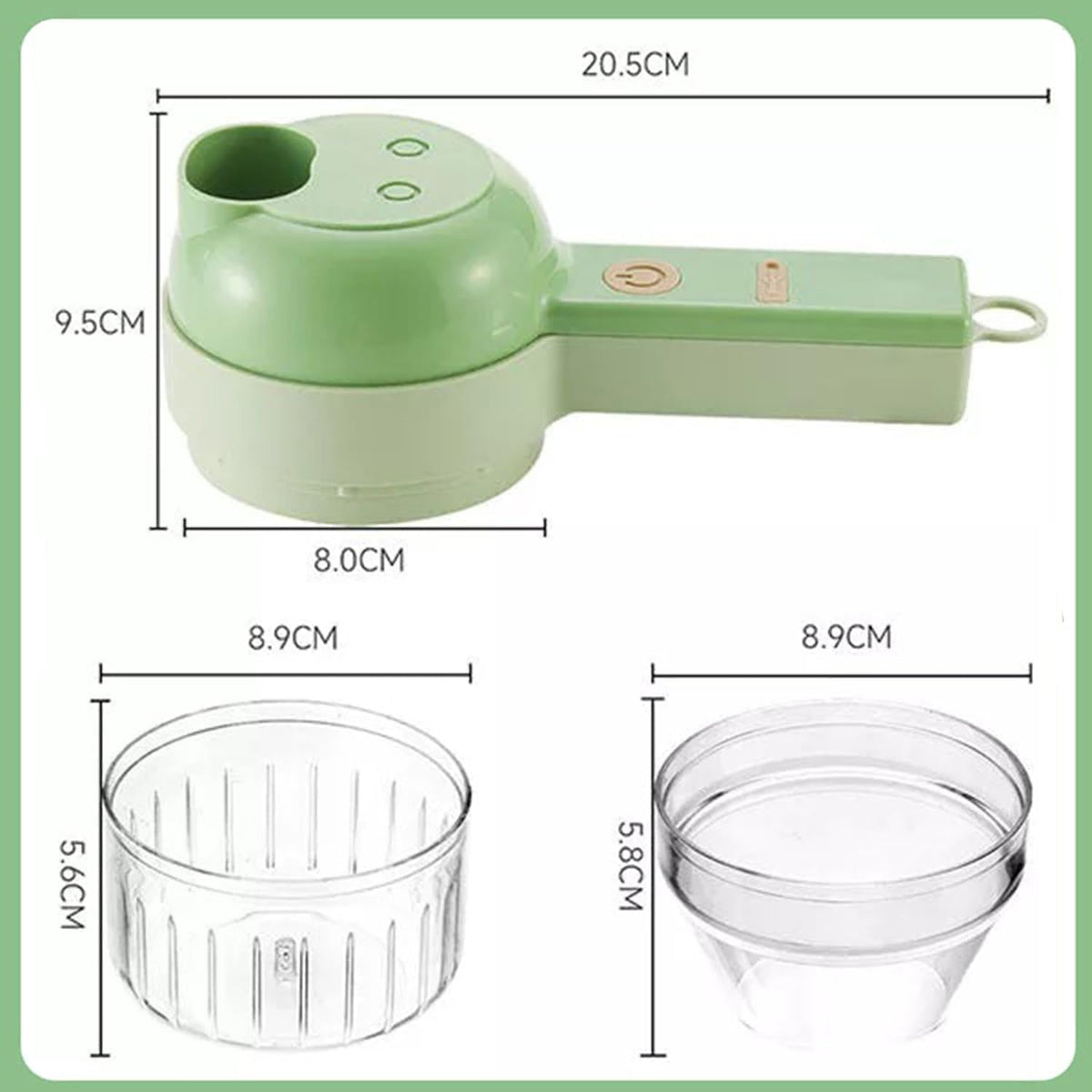 4 in 1 Portable Electric Vegetable Cutter Set M35022