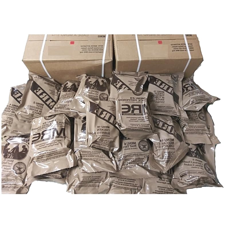 MRE Meals Ready to Eat A and B Bundle Cases Emergency Food H6797