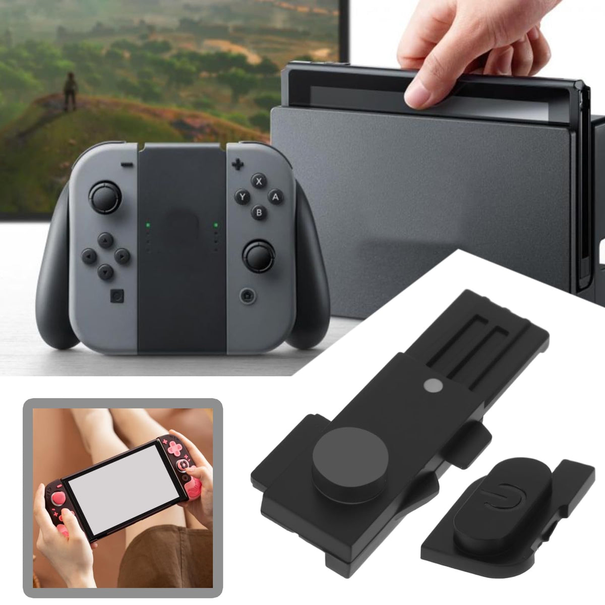 Black Game Console Power Volume Button Card Slot Cover X19669