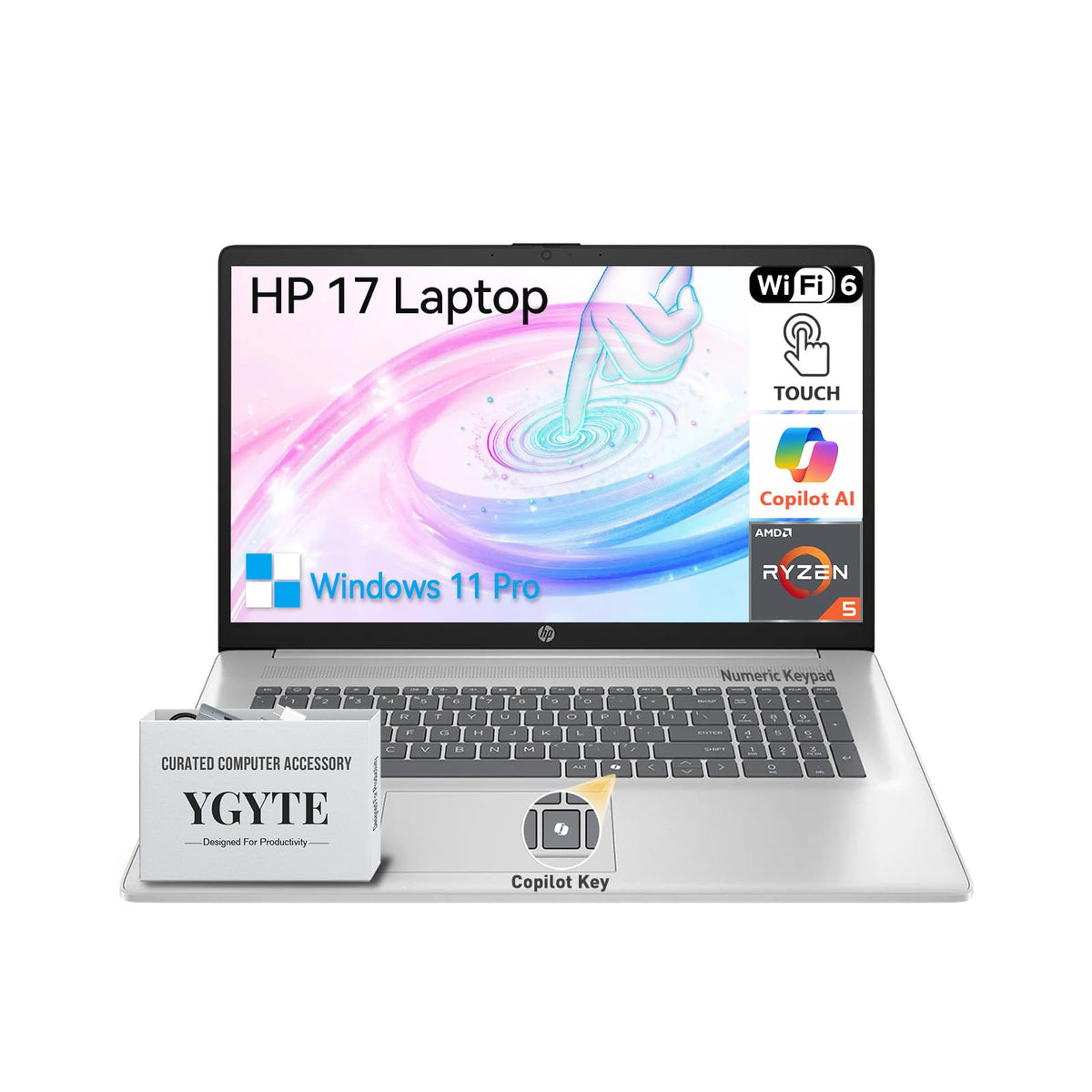 17.3" Touchscreen Laptop, Ryzen 5, 32GB RAM 1TB SSD A90687