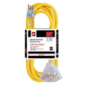 50 Ft Outdoor Extension Cord 3 Outlets Yellow Z2249