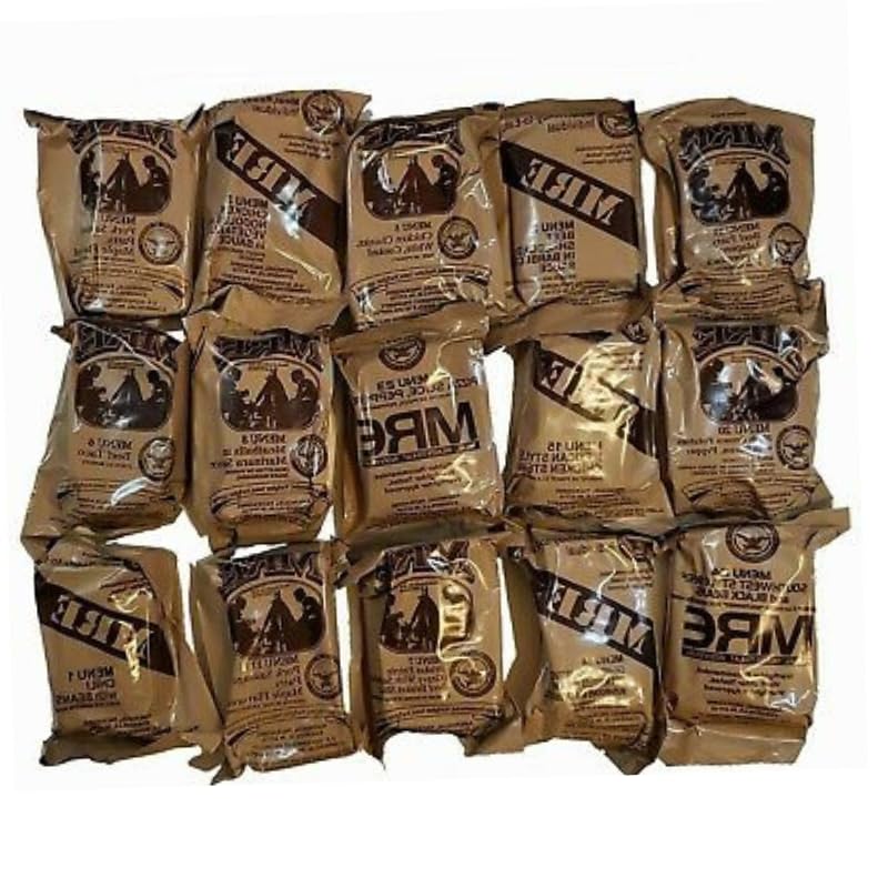 MRE Meals Ready to Eat A and B Bundle Cases Emergency Food H6797