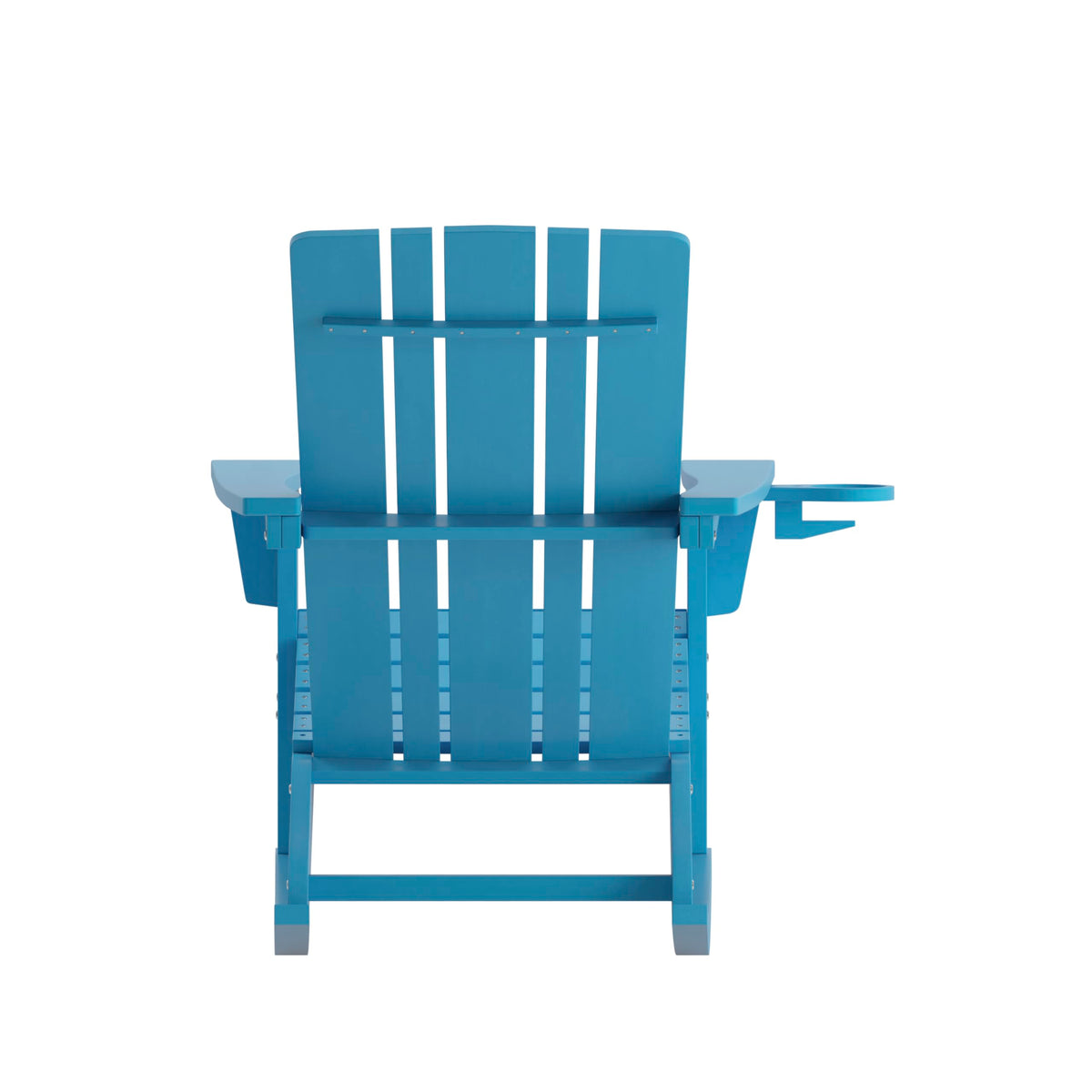 Blue Weather Resistant Poly Resin Adirondack Rocking Chair W440367