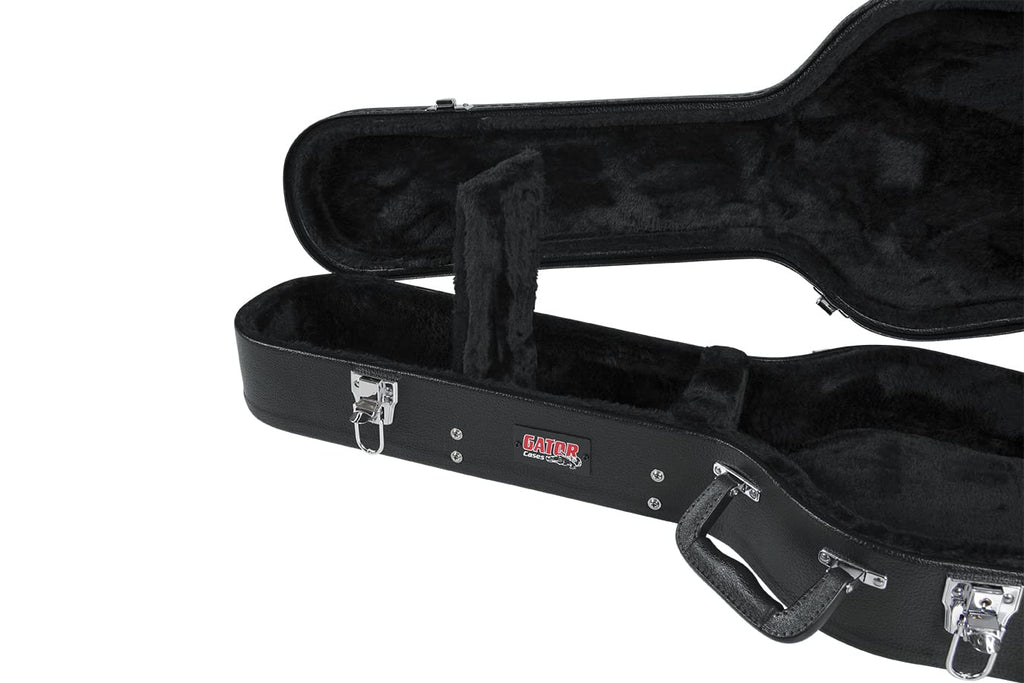Hard-Shell Wood Case for Single-Cutaway Electric Guitars B615