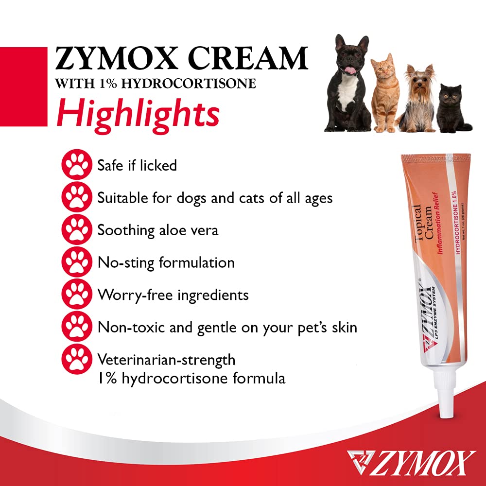 Veterinarian Strength Topical Cream with 1% Hydrocortisone 1oz I1926