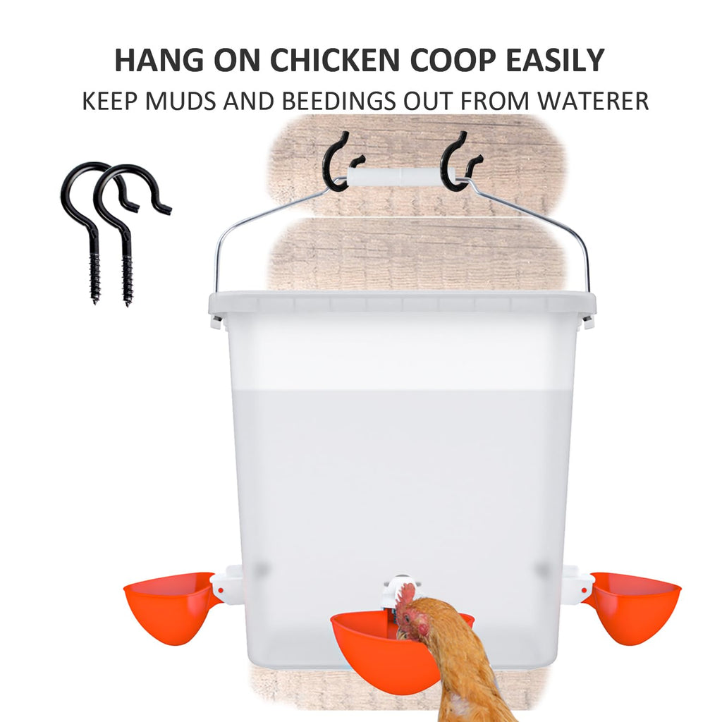 Automatic Chicken Feeder & Waterer Set J3725