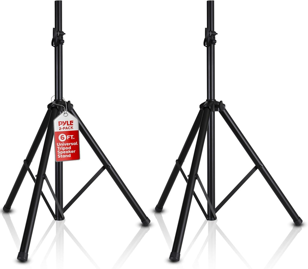 Universal Speaker Stand 2-Pack Height Adjustable Tripod Mount J988765