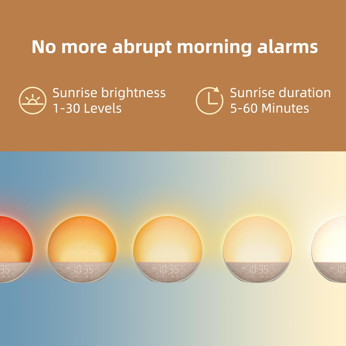Sunrise Alarm Clock White Noise Machine V3914