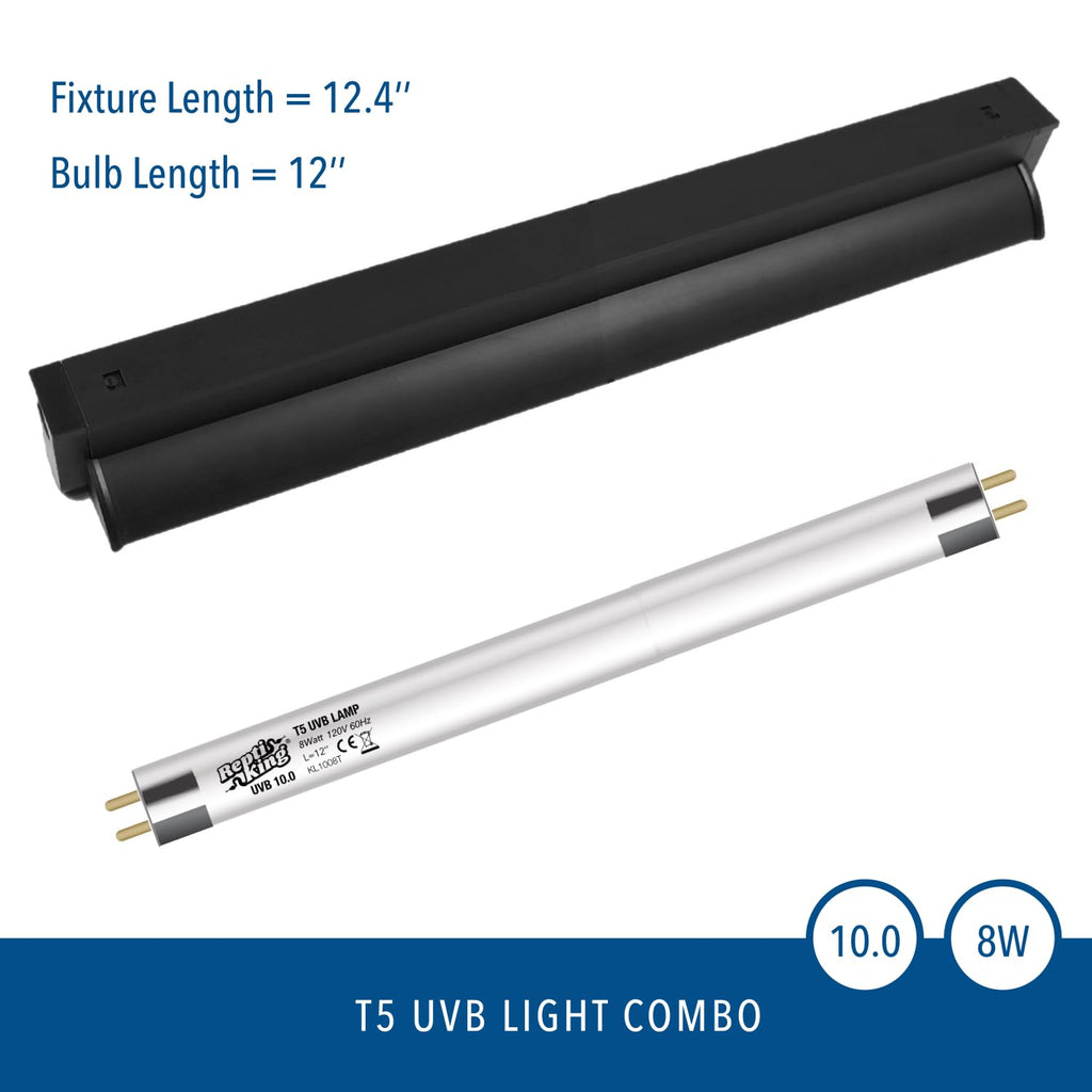8W 10.0 UVB Reptile Light Fixture Kit D285447