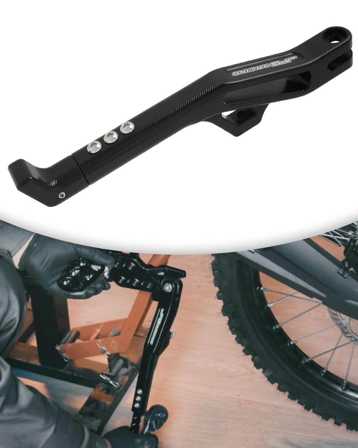 Adjustable Black Electric Dirt Bike Kickstand I375861