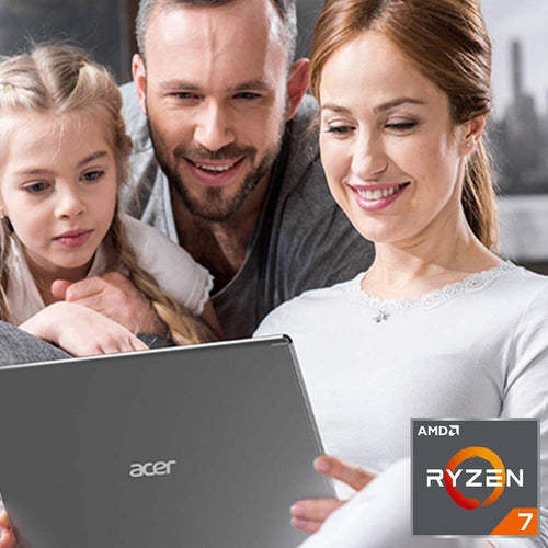 15.6" Full HD IPS Laptop, AMD Ryzen 7, 8GB DDR4, 512GB SSD Y887