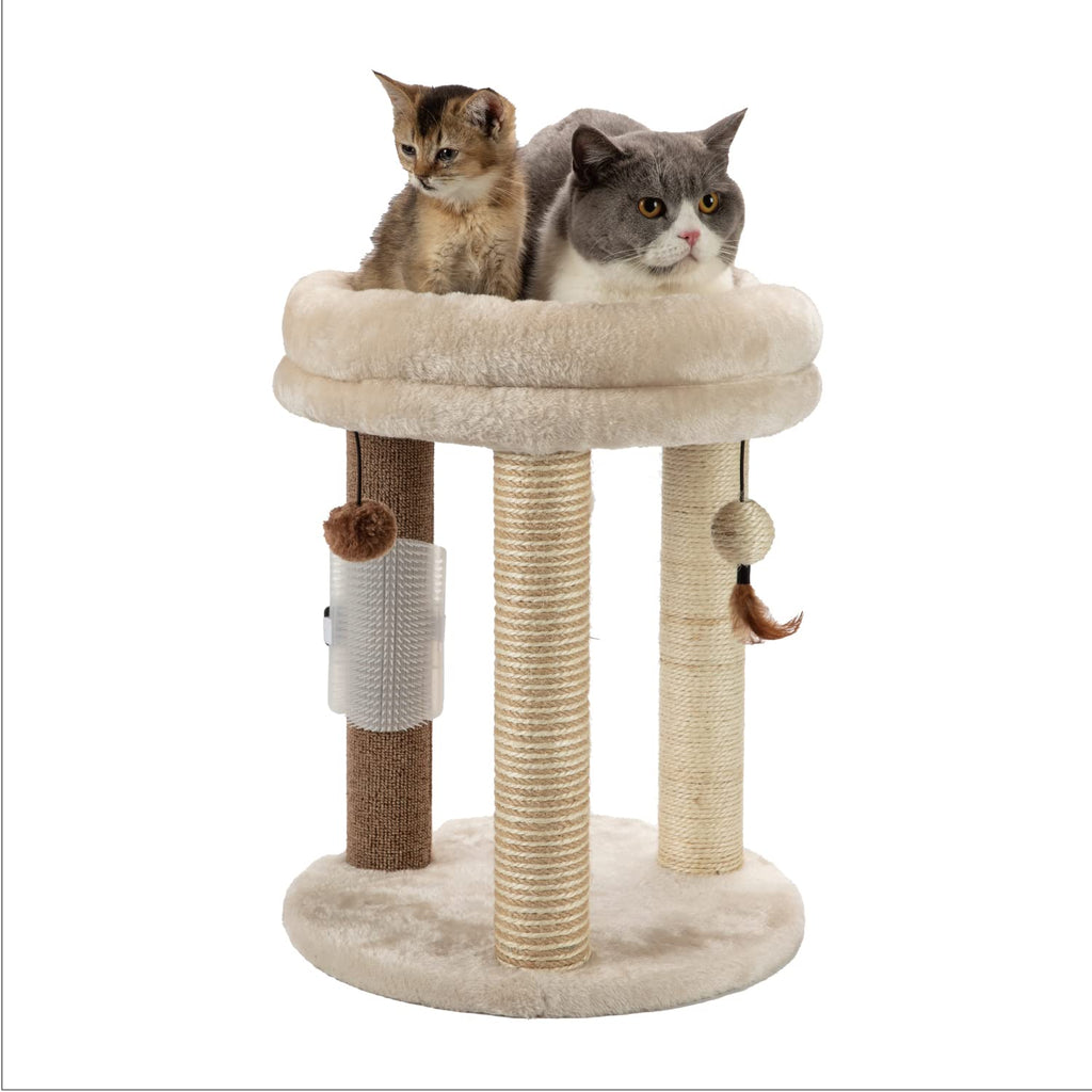 Small Cat Tree with Scratching Post and Soft Bed X8632