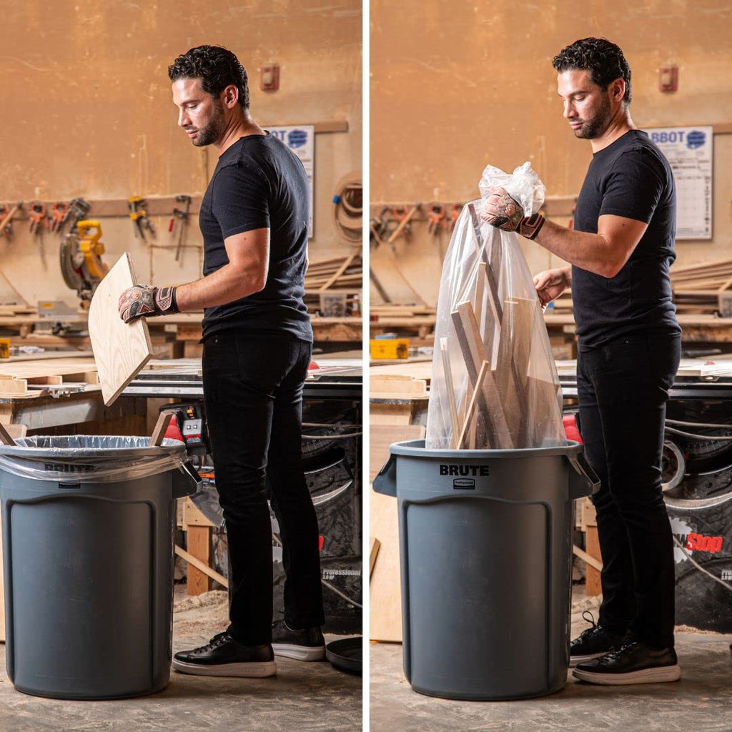 40-45 Gallon Clear 1.5 Mil Trash Bags 100 Count V452