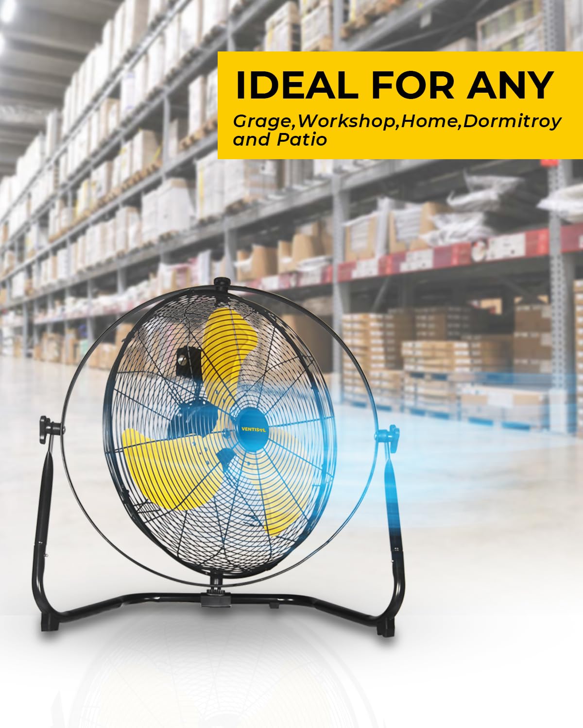 20 Inch 2-in-1 Floor Wall Mounted Fan T163931