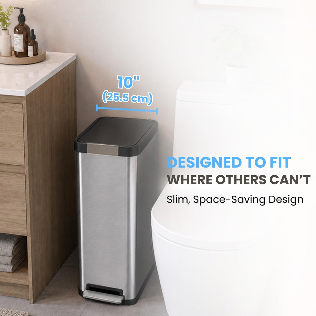 13 Gallon Stainless Steel Diaper Pail K4968