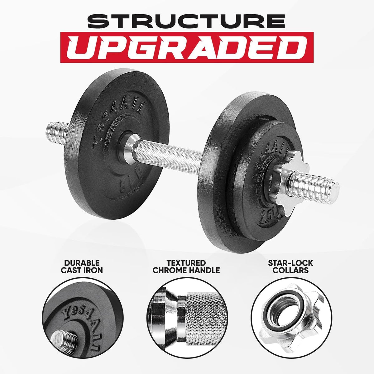 Adjustable Dumbbell Set with Weight Plates Z7524