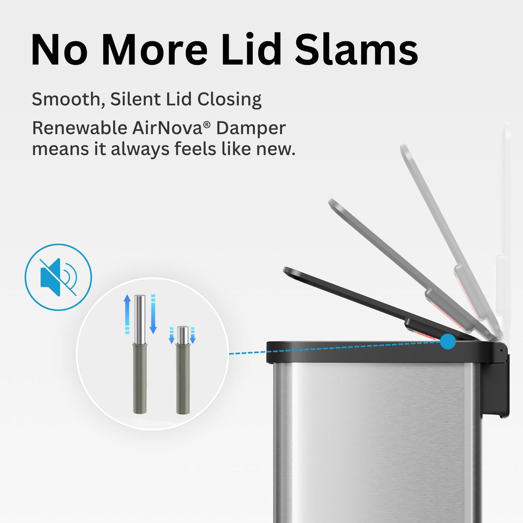 13 Gallon Stainless Steel Diaper Pail K4968