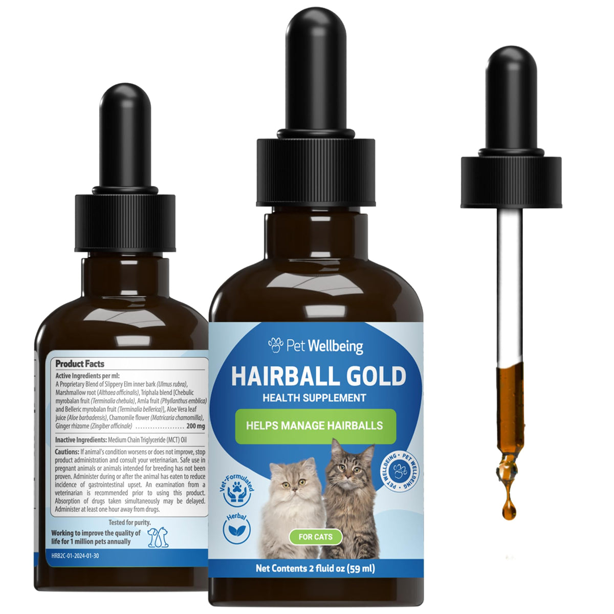 Hairball & Digestive Support 2 oz V409