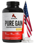 Creatine Monohydrate Capsules 750mg 240 Count Gluten Free D713
