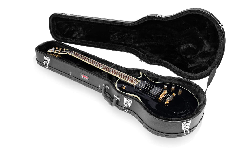 Hard-Shell Wood Case for Single-Cutaway Electric Guitars B615