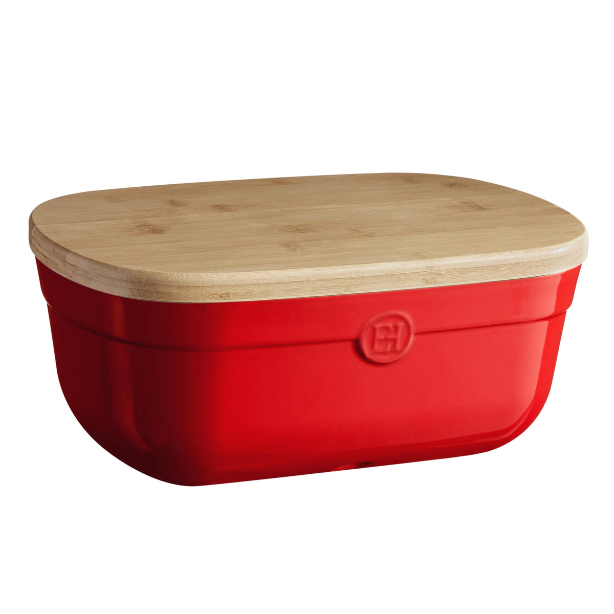 Ceramic Bread Box 14"x 9.85"x 6" Burgundy Q8219