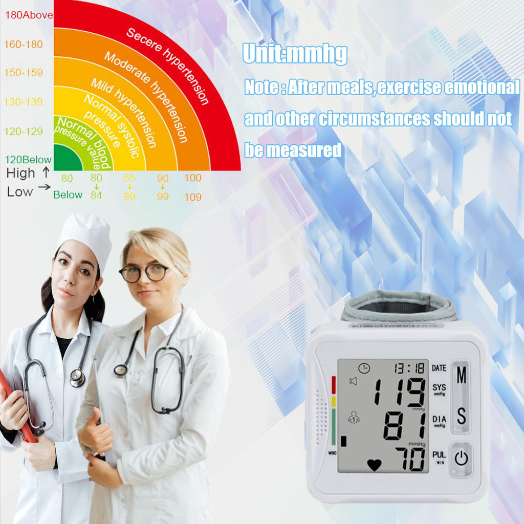 Wrist Blood Pressure Monitor with Carrying Case B902127