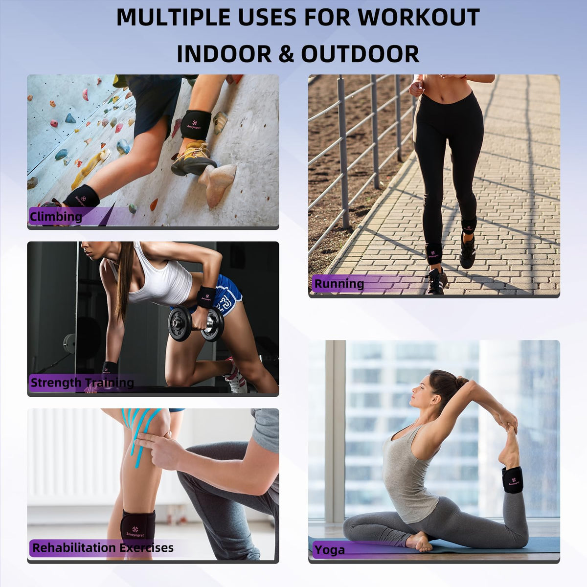 Ankle Weights, Wrist & Leg Weights Set N137