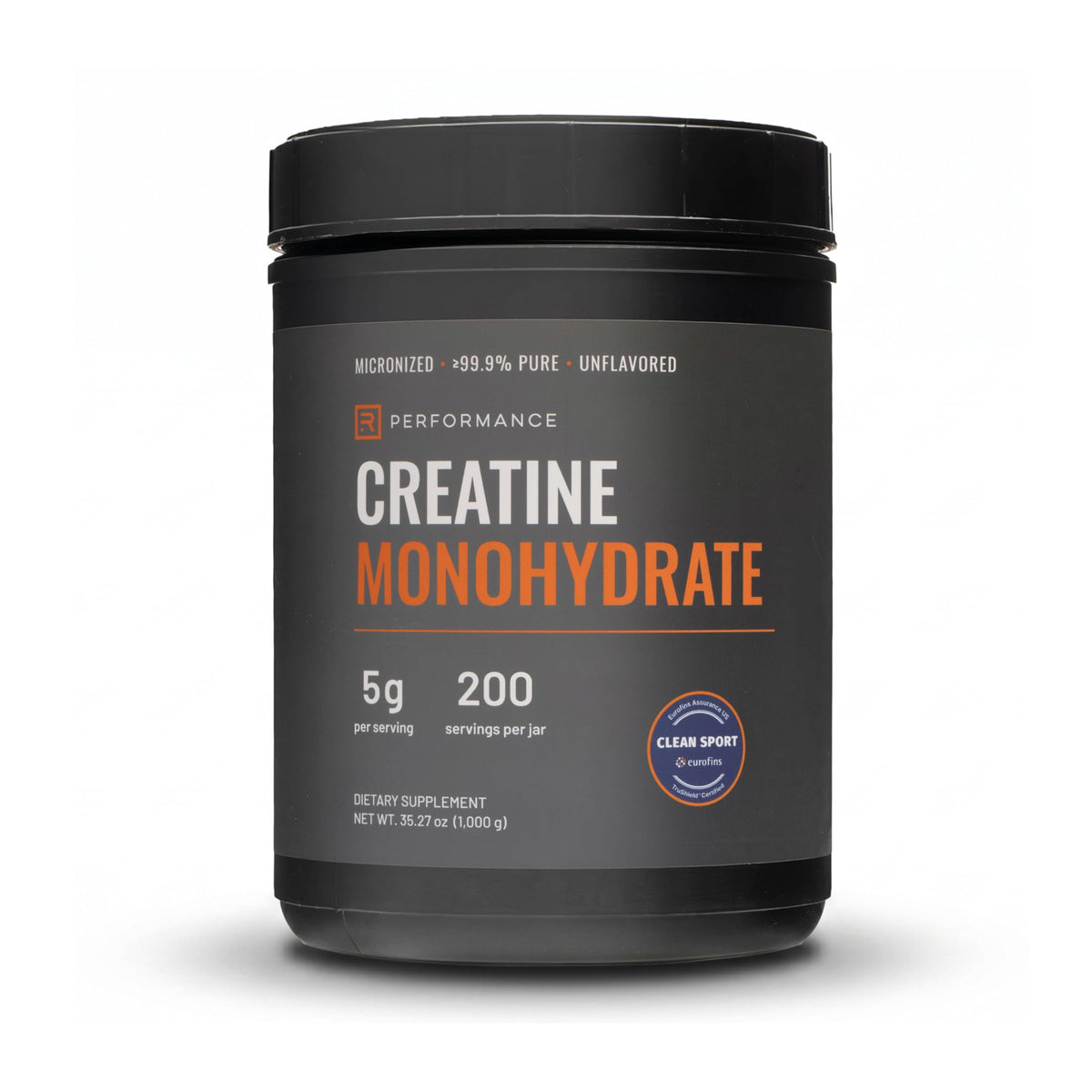 Unflavored Micronized Creatine Monohydrate Powder 1kg S32747